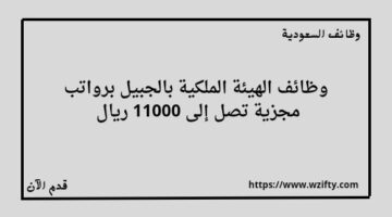 الهيئه الملكيه في الجبيل تعلن عن توفر وظائف برواتب مجزية تصل إلى 11000 ريال للجنسين