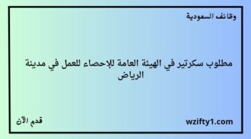 وظائف الهيئة العامة للاحصاء لخريجي البكالوريوس في مجال السكرتارية