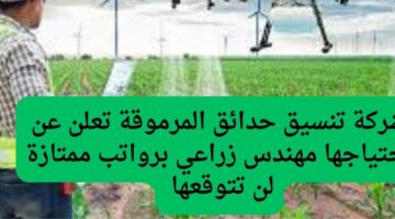 شركة تنسيق حدائق المرموقة تعلن عن احتياجها مهندس زراعي برواتب ممتازة لن تتوقعها 