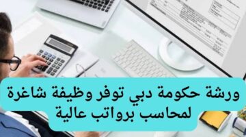ورشة حكومة دبي توفر وظيفة شاغرة لمحاسب برواتب عالية