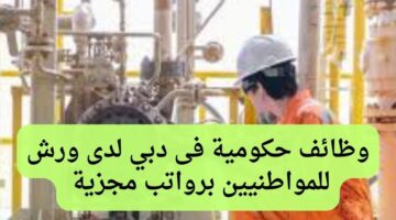 وظائف حكومية فى دبي لدى ورش للمواطنيين برواتب مغرية