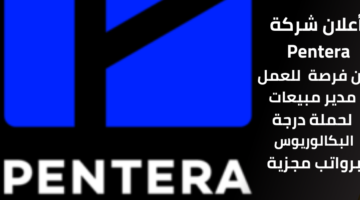 وظائف شركة Pentera للعمل مدير مبيعات لحملة درجة البكالوريوس برواتب عالية