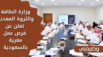 وظائف وزارة الطاقة والثروة المعدنية للجنسين من حملة الدبلوم فما فوق بالسعودية