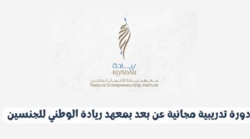 دورة تدريبية مجانية عن بعد بمعهد ريادة الوطني للجنسين